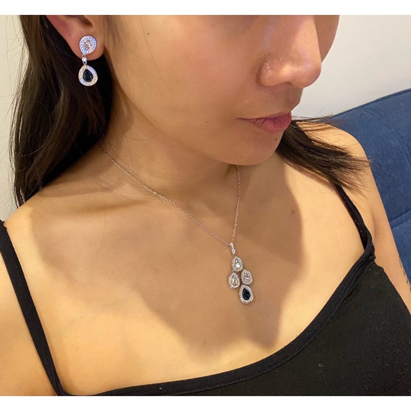 Swarovski施華洛世奇Sensation Montana Jewelry Set 1156255 水晶珠寶 