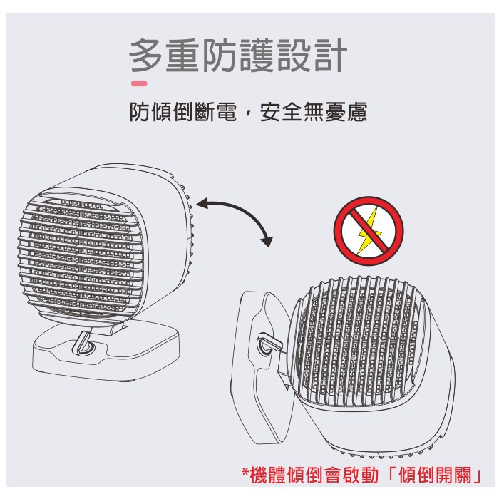 Product image 【伊崎 Ikiiki】陶瓷電暖器 暖氣 寒流 IK-HT5201 免運費 5