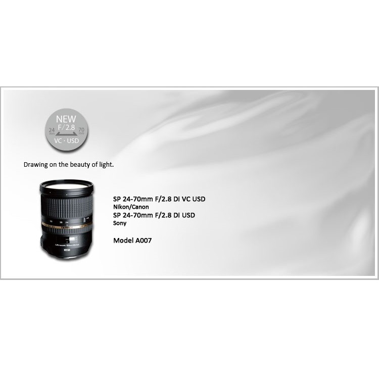 Tamron SP 24-70mm F/2.8 Di VC USD 【宇利攝影器材】 A007 全新品送