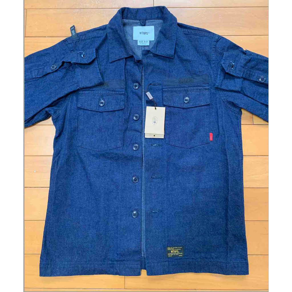 WTAPS BUDS LS 03 / SHIRT. COTTON. DENIM 襯衫s | 蝦皮購物