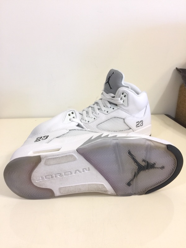 AIR JORDAN 5 Retro白銀全白流川楓冰底| 蝦皮購物