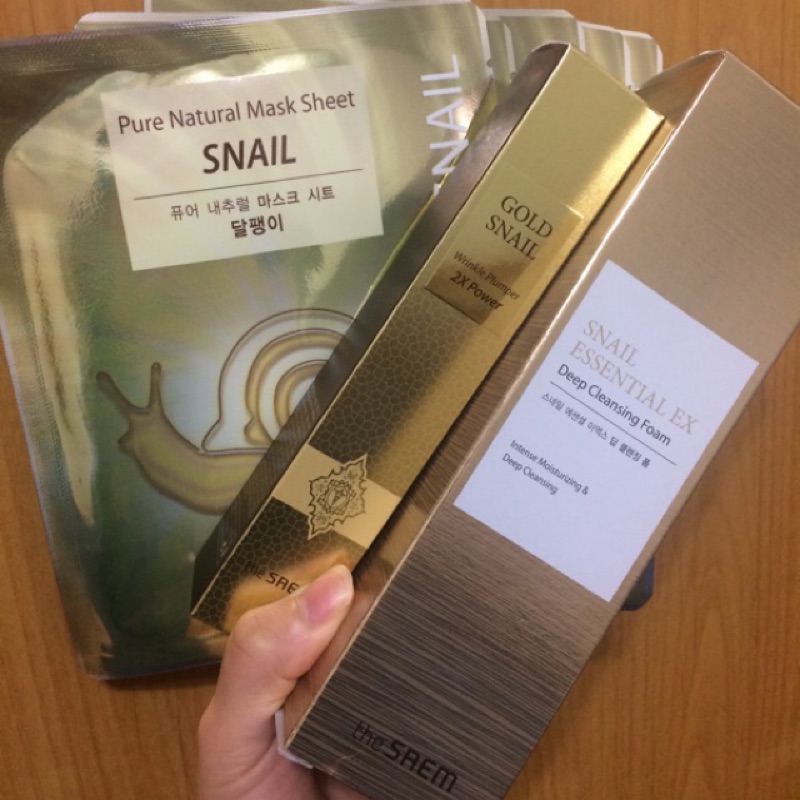 THE SAEM gold snail wrinkle plumper 2X power | 蝦皮購物