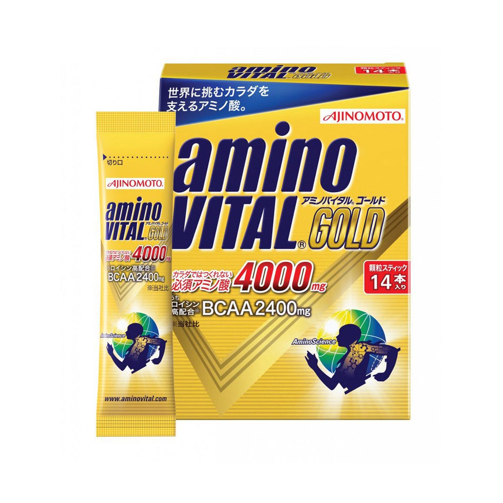 三鐵共購】【味之素Amino Vital】GOLD 4000mg 黃金級BCAA胺基酸| 蝦皮購物