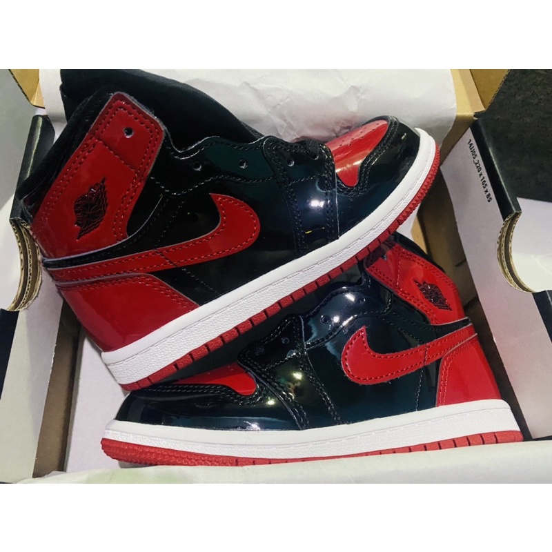 小吳嚴選nike Air Jordan 1 OG TD Patent Bred 黑紅禁穿亮皮AQ2665-063