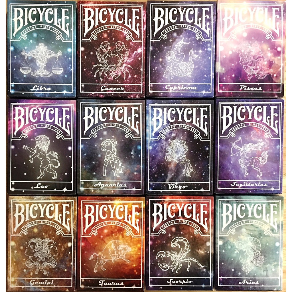 USPCC 撲克】Constellation Bicycle Playing Cards -12 星座牌撲克單付