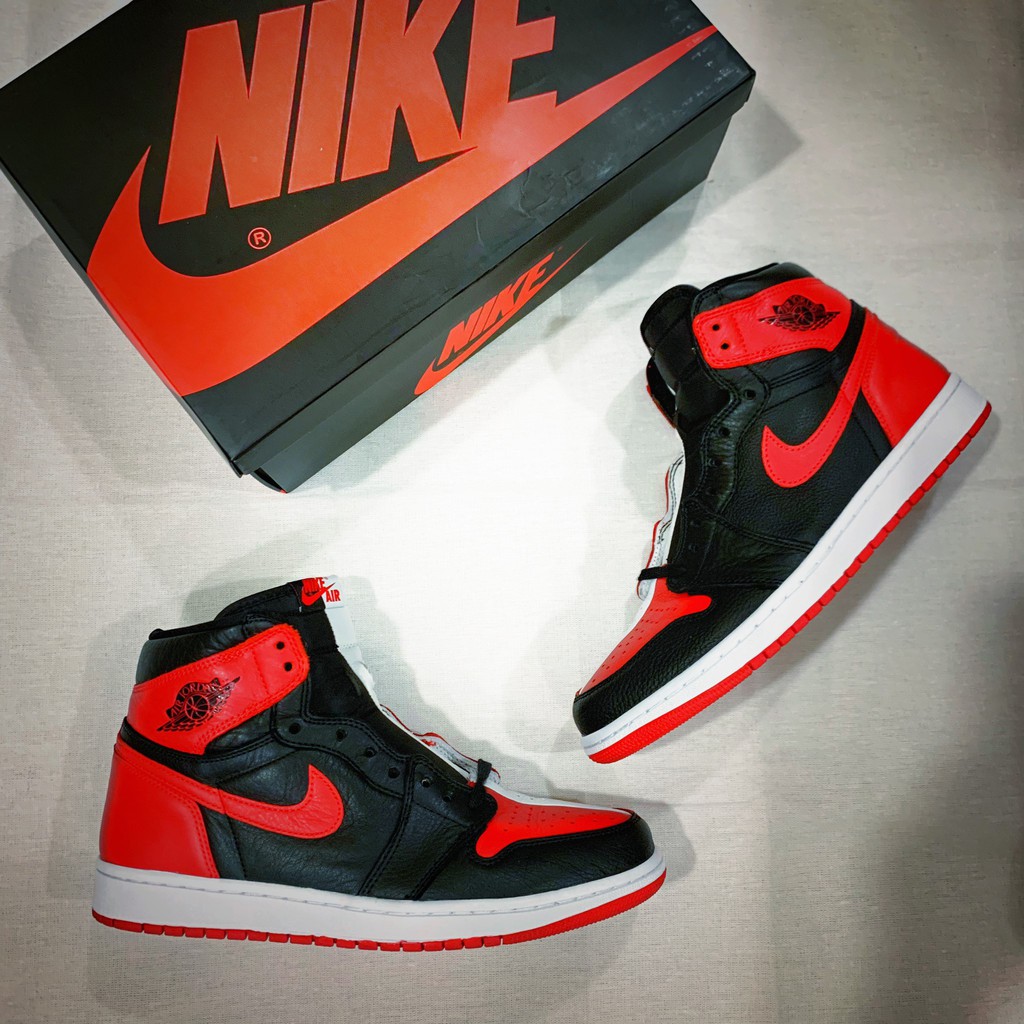 超低價跳跳人已驗過Nike Air Jordan 1 Homage 陰陽鴛鴦黑紅芝加哥AJ1