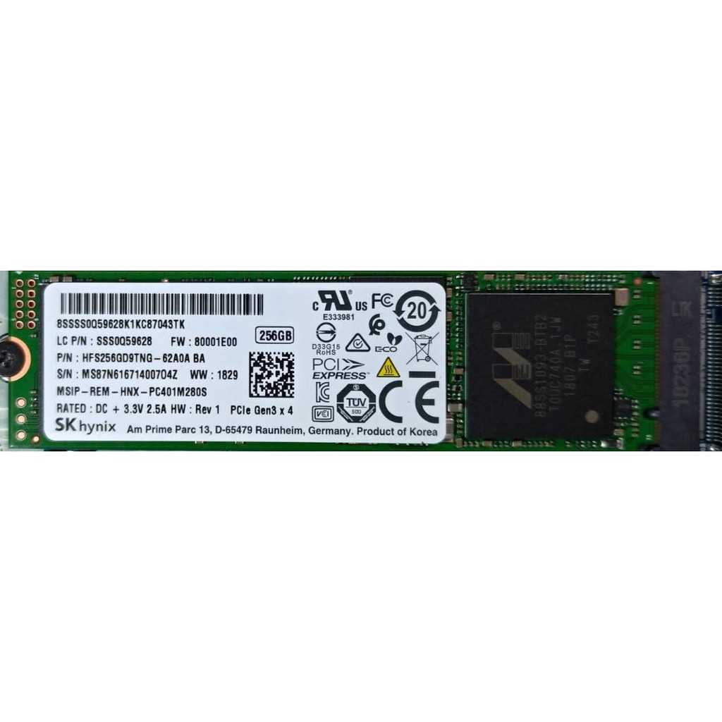 SAMSUNG M.2 2280 NVMe SSD 256G 健康度98 【代引き不可】 - ノートPC