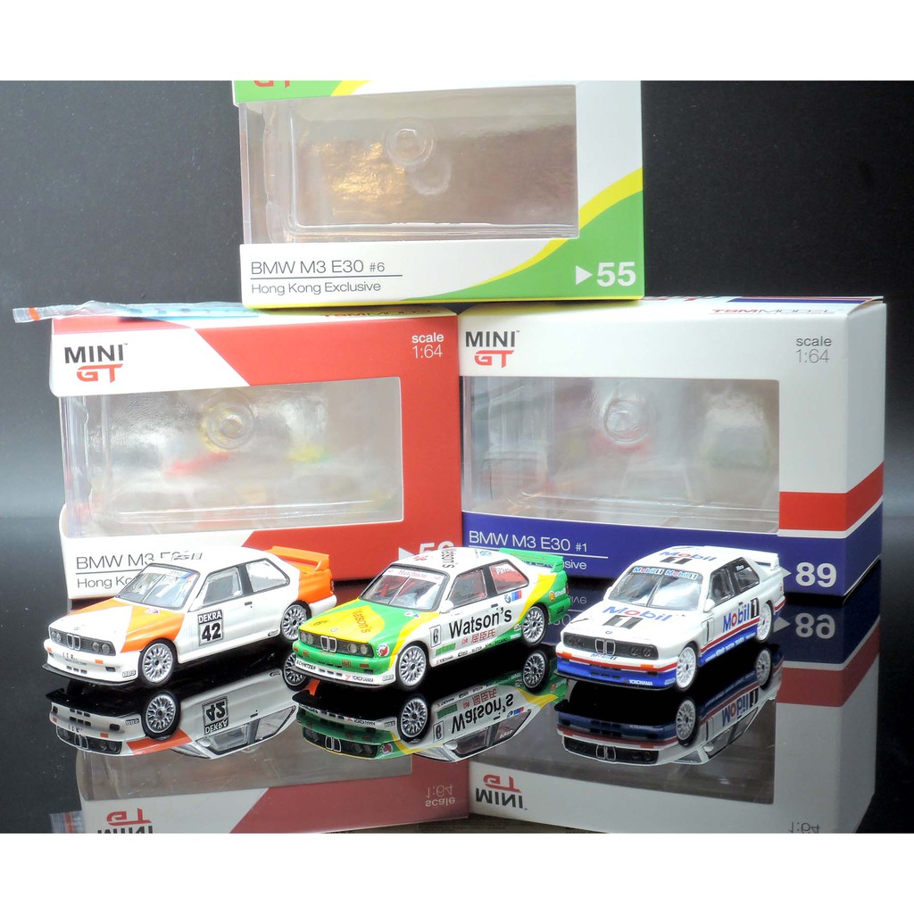 M.A.S.H】現貨特價Mini GT 1/64 M3 E30 賽道塗裝香港限定版3款可選附