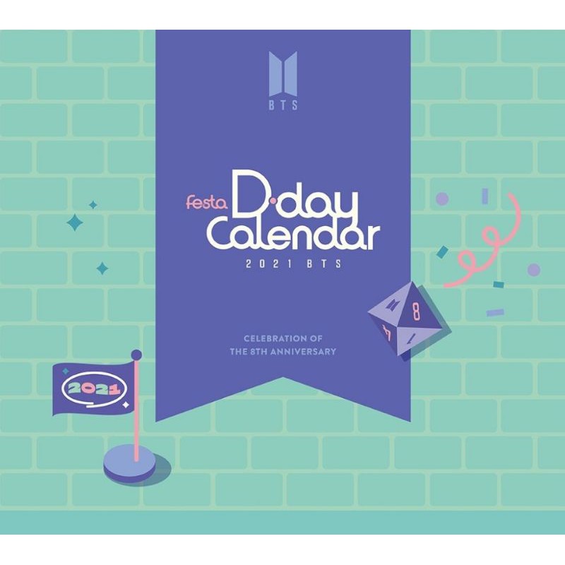 【JOTAJOA】BTS 防彈少年團 FESTA D-DAY CALENDAR 八週年 倒數 降臨曆 韓國代購