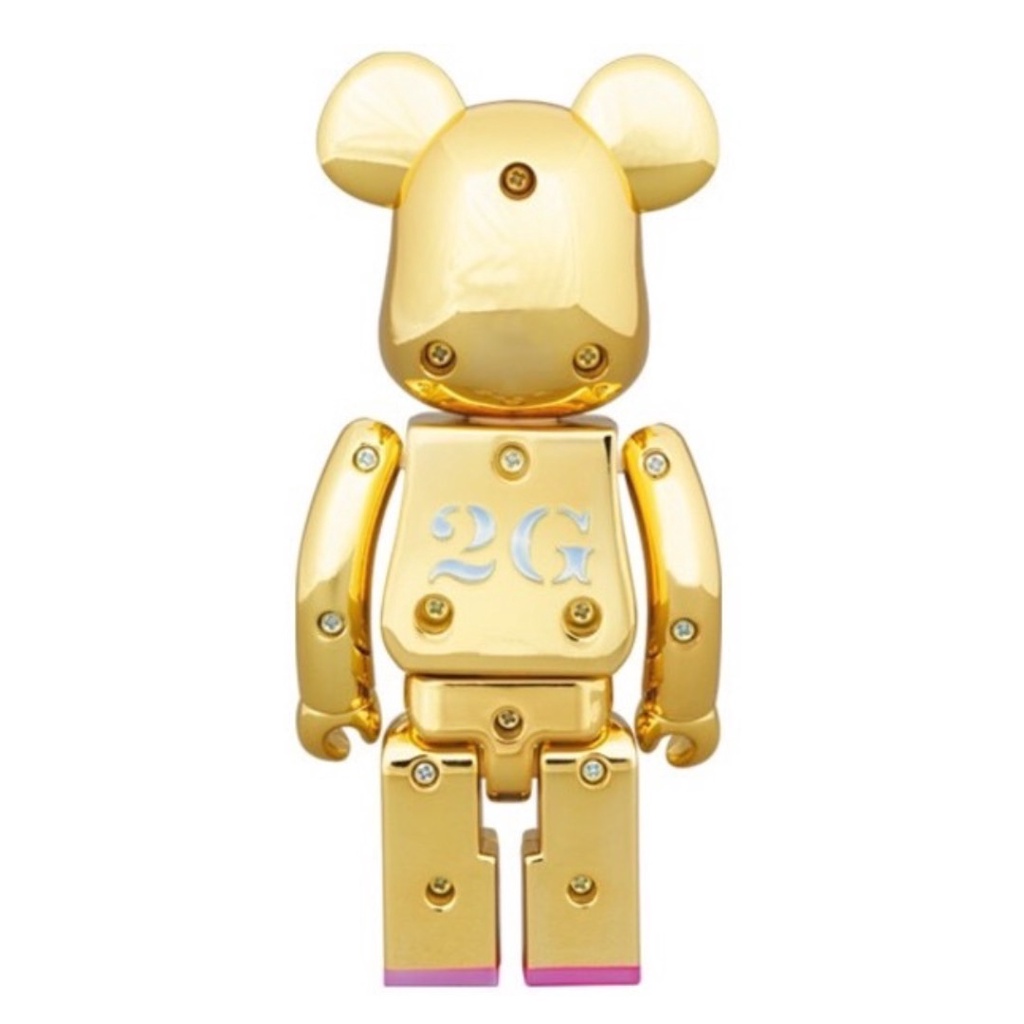 BE@RBRICK 庫柏力克熊HAJIME SORAYAMA GOLD 超合金空山基鍍金款200