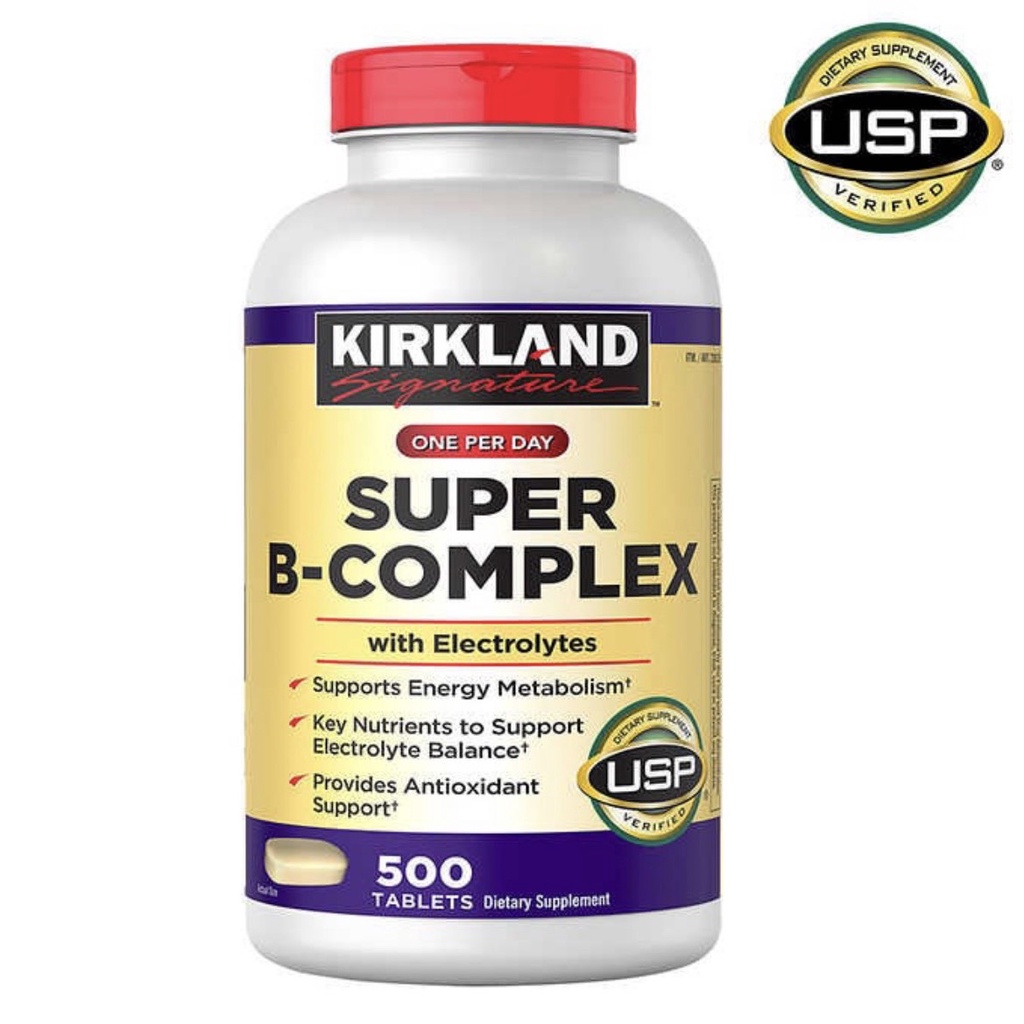 現貨 科克蘭 Kirkland Super B-Complex 複合維生素B群 500顆裝(2025/07) | 蝦皮購物