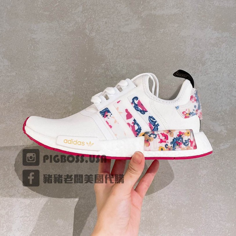 豬豬老闆】ADIDAS HER STUDIO LONDON X NMD_R1 白經典花朵休閒女款