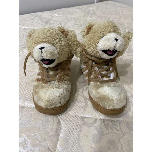 【二手】Adidas X Jeremy Scott JS Bear泰迪熊童鞋 US8號半 | 蝦皮購物