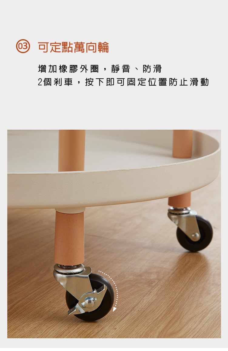 【BALF 琦晟】台灣現貨 圓形收納推車 北歐風 置物推車 三層餐車 茶水車 C-5330 | 蝦皮購物