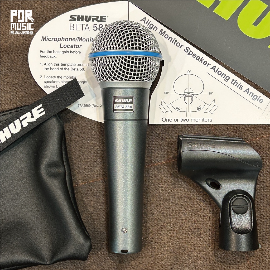 搖滾玩家樂器】全新公司貨附原廠袋 SHURE Beta58A 專業 動圈式 麥克風 Beta 58A BETA58A-X | 蝦皮購物