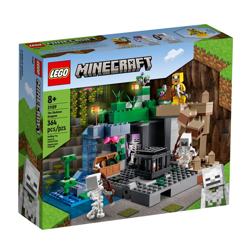 大王機器人] 樂高LEGO 21189 骷髏地牢Minecraft 創世神®系列零件數