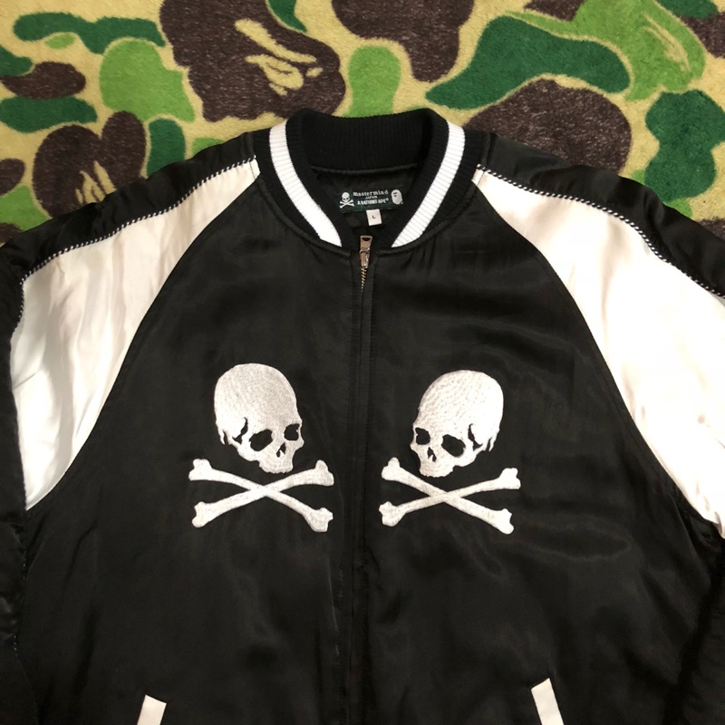 【L號】BAPE x MASTERMIND JAPAN MMJ SOUVENIR JACKET 橫須賀夾克外套