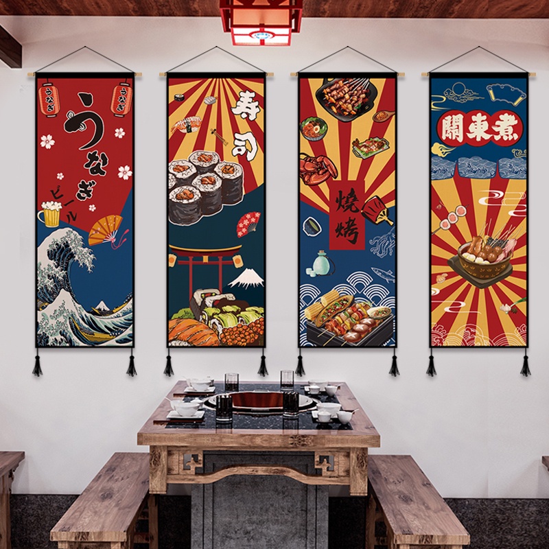 日本式掛画和食レストラン装飾画日本式ホテル畳掛画客間装飾画 - 絵画 