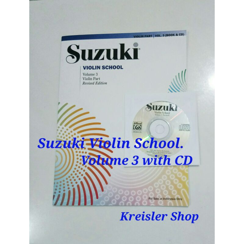 Suzuki Violin School Suzuki Violin Book 可用第 1 卷 2 3 印度尼西亞英文版 | 蝦皮購物
