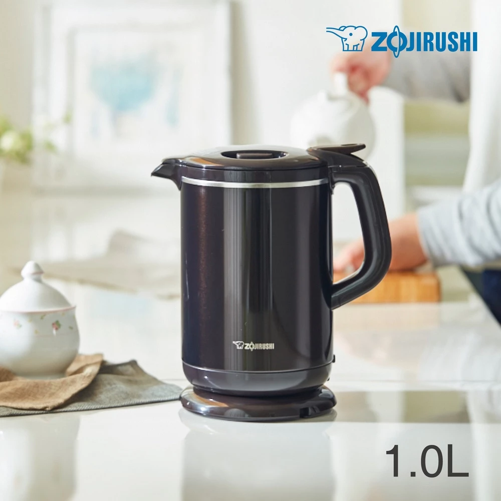 【日系極致沖茶神壺】ZOJIRUSHI 象印 1.0L 微電腦快煮電氣壺 (CK-AWF10)：白金內膽與無蒸氣防傾倒安全設計，品茗玩家的奢華首選