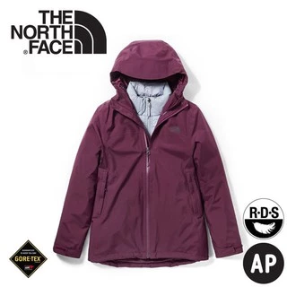The North Face 女 GORE-TEX兩件式羽絨外套《石榴紅》/46I7/防水外套/羽絨衣/保暖/悠遊山水