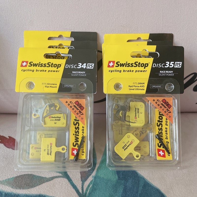 Plaquettes De Frein à Disque Swiss Stop Disc 30 RS Organic - Pour Freinage Progressif Et Durable (jaune)