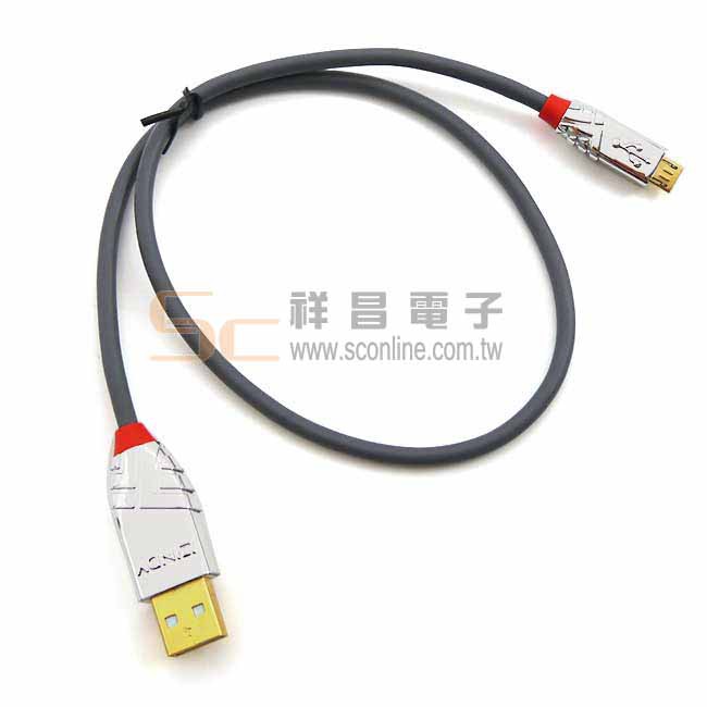 LINDY 林帝 36650 36651 36652 36653 36654 鉻系列 USB A公 轉 Micro B公 | 蝦皮購物