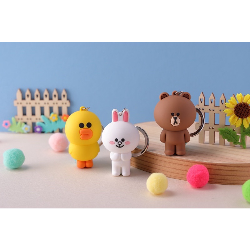 LINE FRIENDS立體造型一卡通 莎莉 熊大 兔兔(現貨) | 蝦皮購物