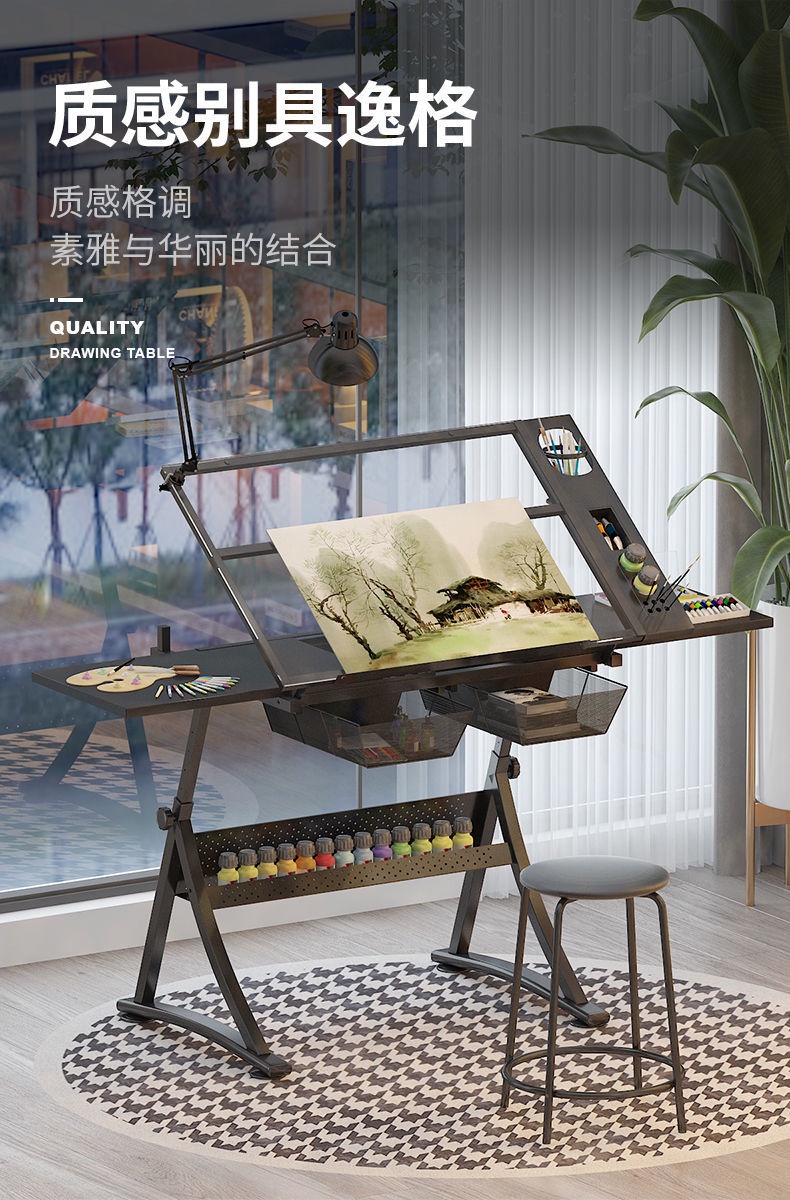 【可開發票 保固三年】美術繪圖桌 設計師書桌 畫桌 書畫桌 可升降書畫桌 繪畫畫圖畫案美術製圖桌 工作台 桌子 辦公桌 | 蝦皮購物