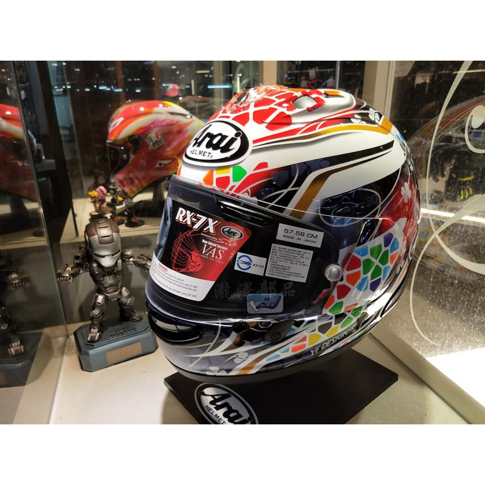 瀧澤部品日本Arai RX-7X 全罩安全帽Nakagami GP2 中上貴晶RX7X