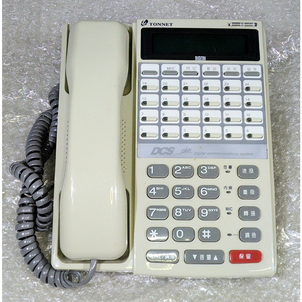 簡便宜 二手 通航 TONNET TD-8615D 話機 電話機 螢幕型 數位話機 | 蝦皮購物