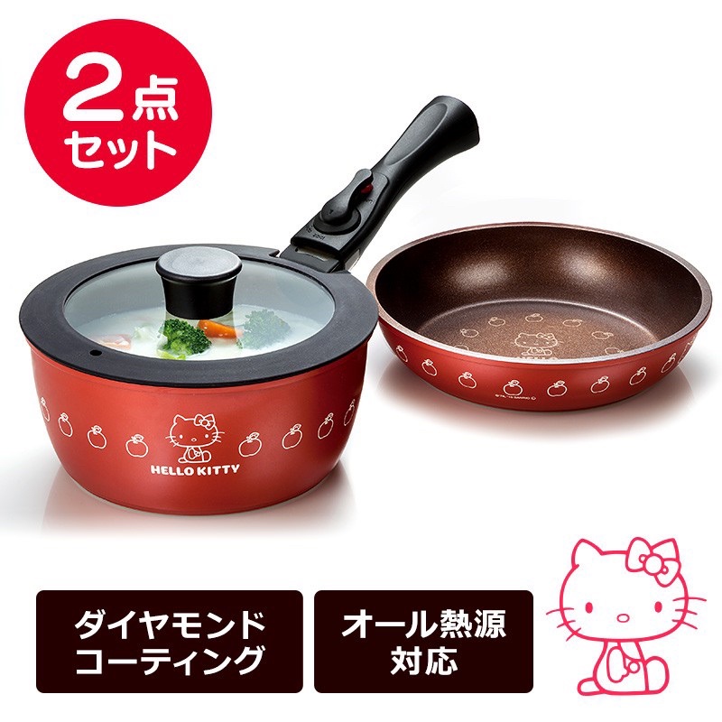 SKATER日本🇯🇵kitty平底鍋🍳kitty湯鍋🍳kitty兩用鍋🍳 | 蝦皮購物