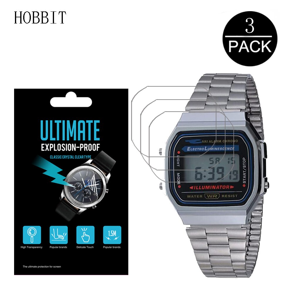 3片裝】卡西歐手錶膜Casio F108WHC A168WA F-84W LA20WH 手錶螢幕保護