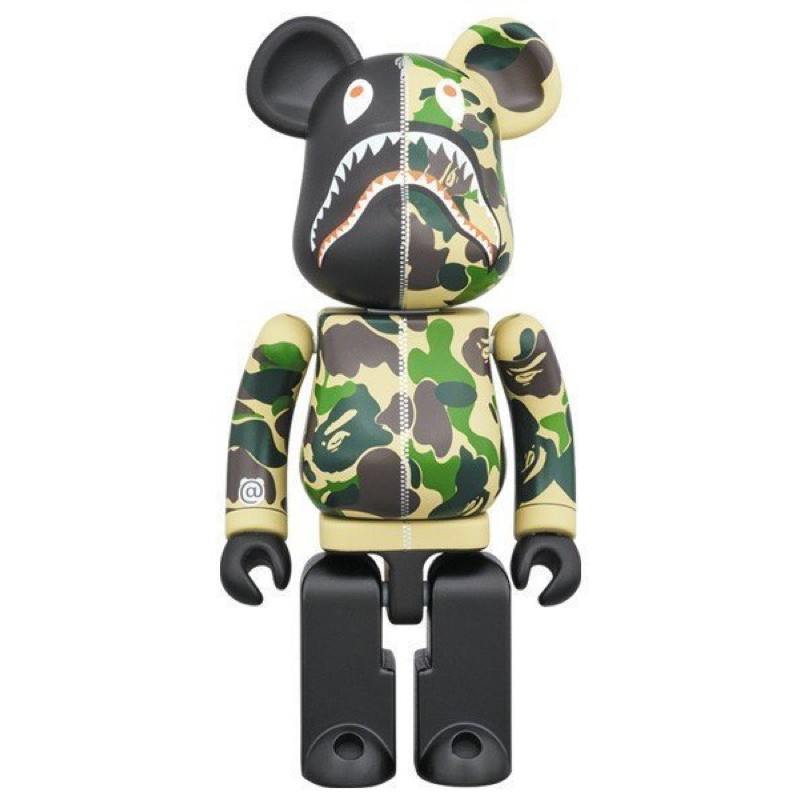 正貨  超合金 BE@RBRICK BAPE ABC CAMO SHARK 200% 迷彩鯊魚 庫伯力克熊