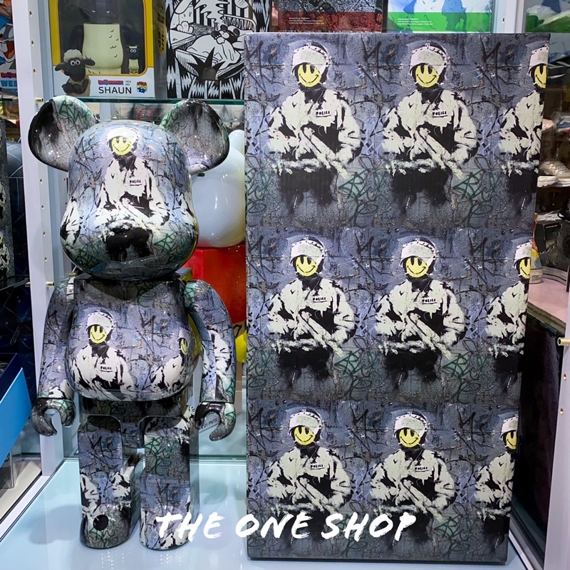 TheOneShop BE@RBRICK RIOT COP 笑臉鎮暴警察笑臉鎮暴警察庫柏力克熊