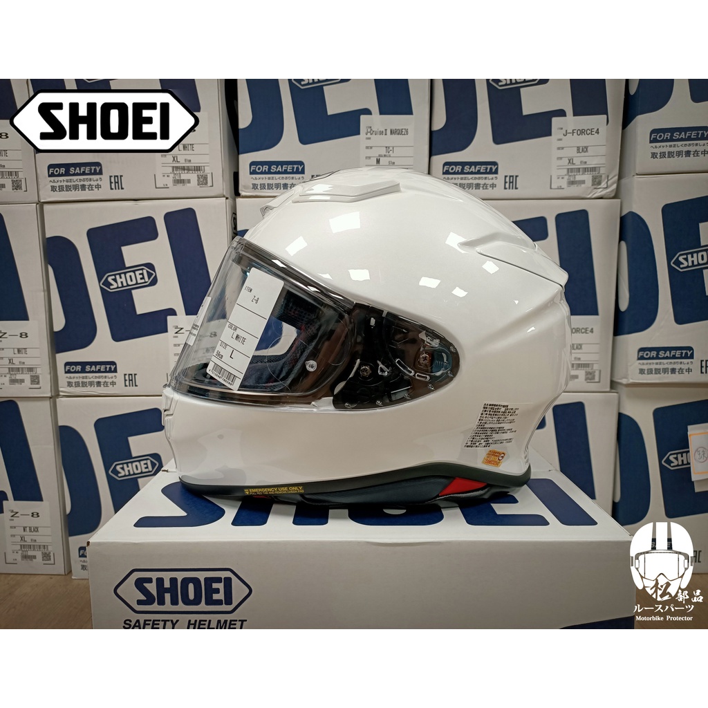 松部品】SHOEI Z-8 Z8 素色WHITE 亮白全罩z8 輕量化透氣Pinlock 贈防霧