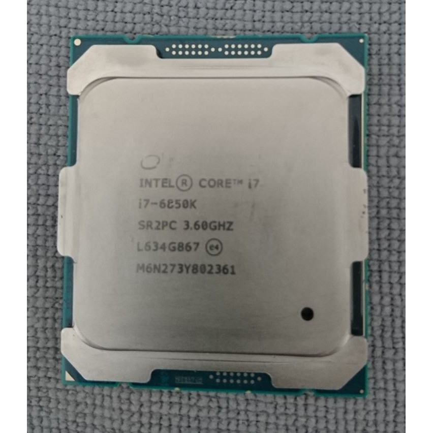 Intel Core i7-6850K SR2PC 6C 3.6GHz 15MB 140W LGA2011-3 BX80671I76850K 中古