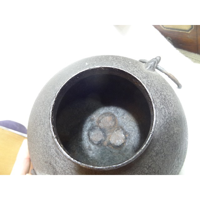 h) 日本茶釜清光作鐵瓶(茶道具,茶器,.風爐.湯釜.鐵火缽) | 蝦皮購物