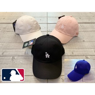 塞爾提克~MLB美國大聯盟~LA 道奇隊 可調式 小繡標 棒球帽 老帽 鴨舌帽 運動帽 黑色 米白色 淺粉紅色