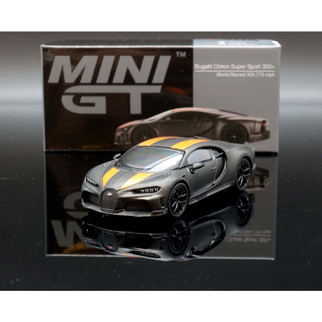 Kinsmart 1:64 Bugatti Chiron Supersport Gold, Noctorno Black KTH10