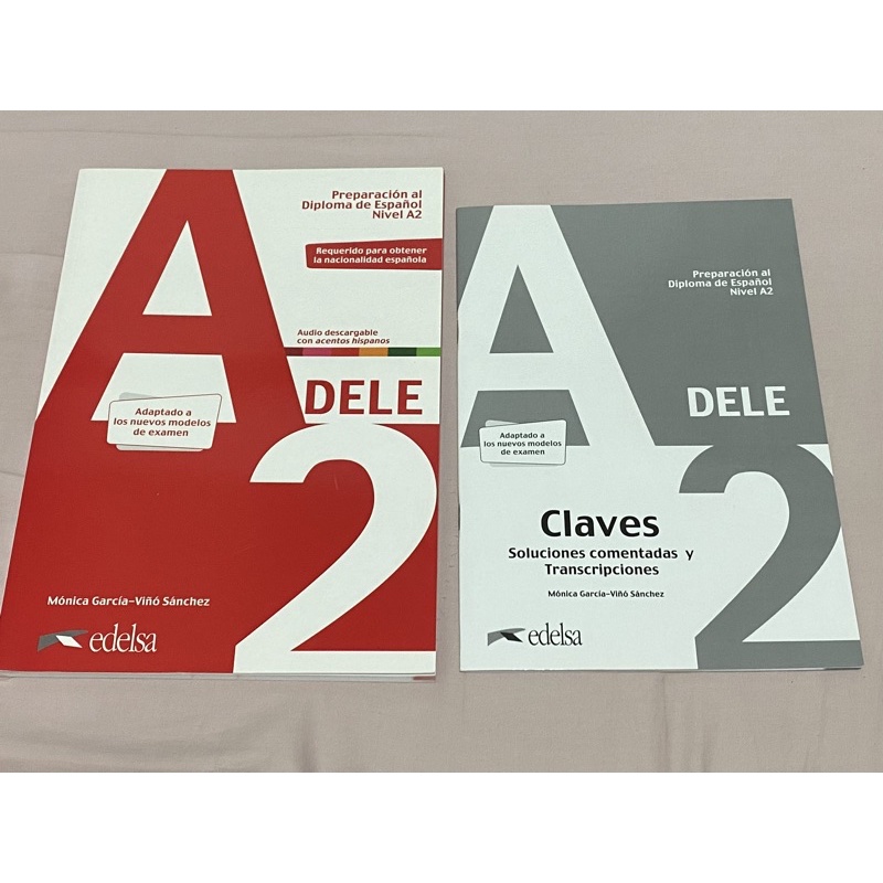 西班牙語檢定用書 Preparacion Dele A2 全新課本+解答本（不含CD） | 蝦皮購物