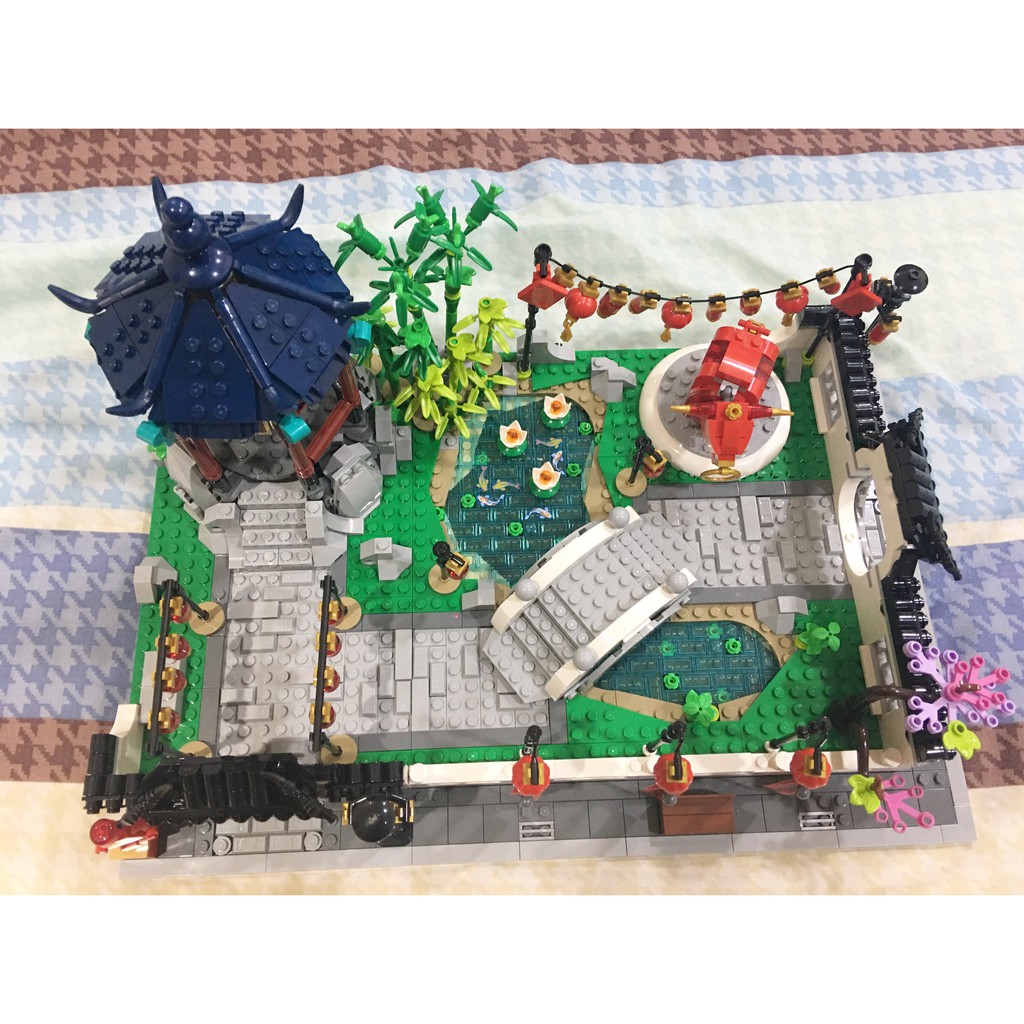 【已組裝】LEGO 樂高 2021 節慶系列 過年限定 80107 新春元宵燈會 牛年 中式莊園 望月亭 猜燈謎 謎腳 | 蝦皮購物