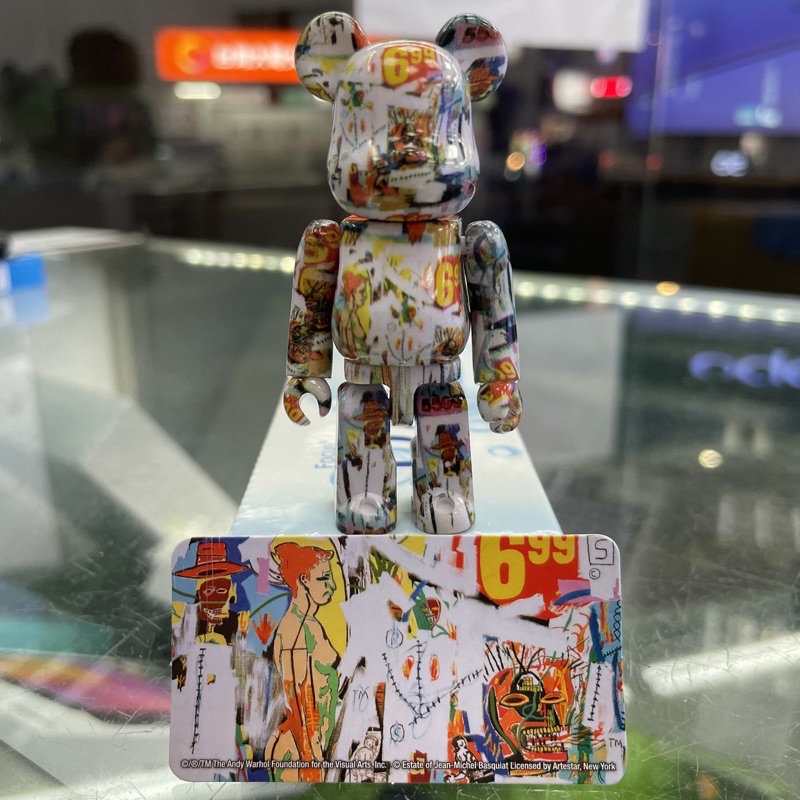 Be@rbrick Andy Warhol × JEAN-MICHEL BASQUIAT 100%42代| 蝦皮購物