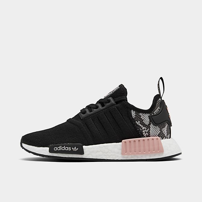 Adidas nmd r1 on sale womens black/black/pink spirit