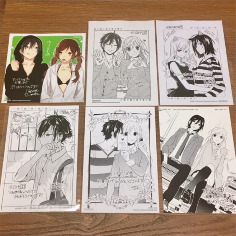 日版特典堀與宮村色紙paper ホリミヤ萩原ダイスケ宮村伊澄堀京子宮村堀