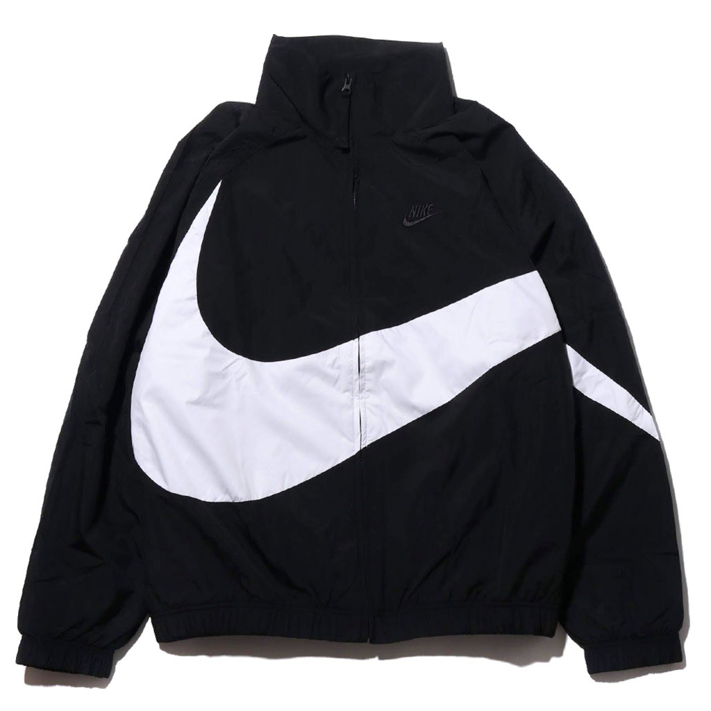 NIKE BIG SWOOSH WOVEN JACKET BLACK 黑白【A-KAY0】【AR3133