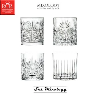 【義大利RCR】MIXOLOGY SET 經典酒杯4件組 水晶玻璃杯 威士忌杯 雞尾酒杯 飲料杯