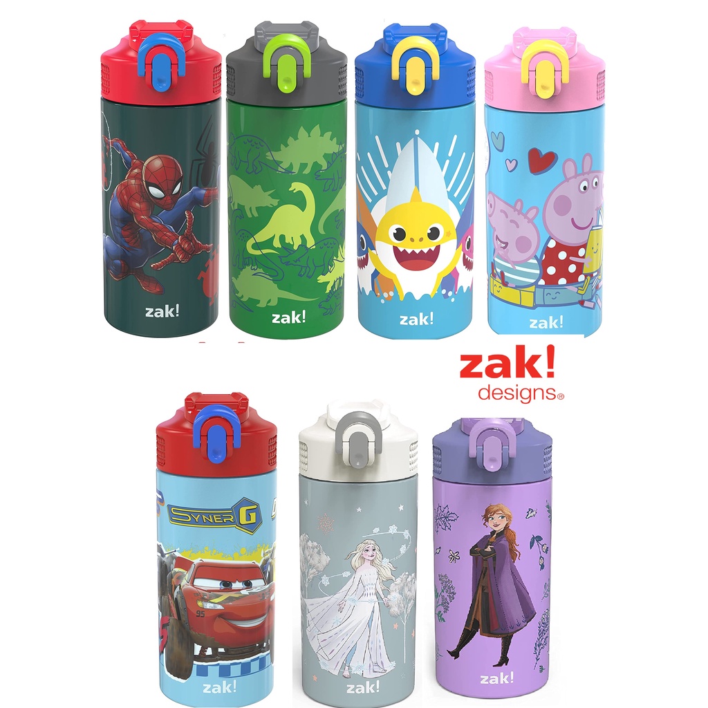 啵比小舖*美國Zak Designs 多款304不銹鋼14 盎司兒童水壺/水瓶/保溫瓶/ | 蝦皮購物