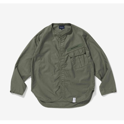 Descendant DCDT REMNANTS MOLESKIN LS SHIRT 20SS 灰/綠scout | 蝦皮購物