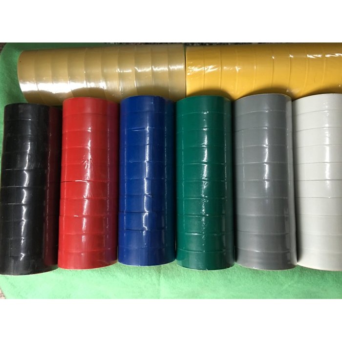 【88五金】VINI膠帶 PVC絕緣膠帶 電火布 防水絕緣膠帶 1條10入 8色可選 台灣製 | 蝦皮購物